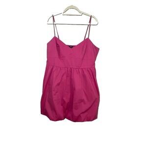 Express Bubble Mini Dress Pink XL Coquette Feminine Romantic Chic